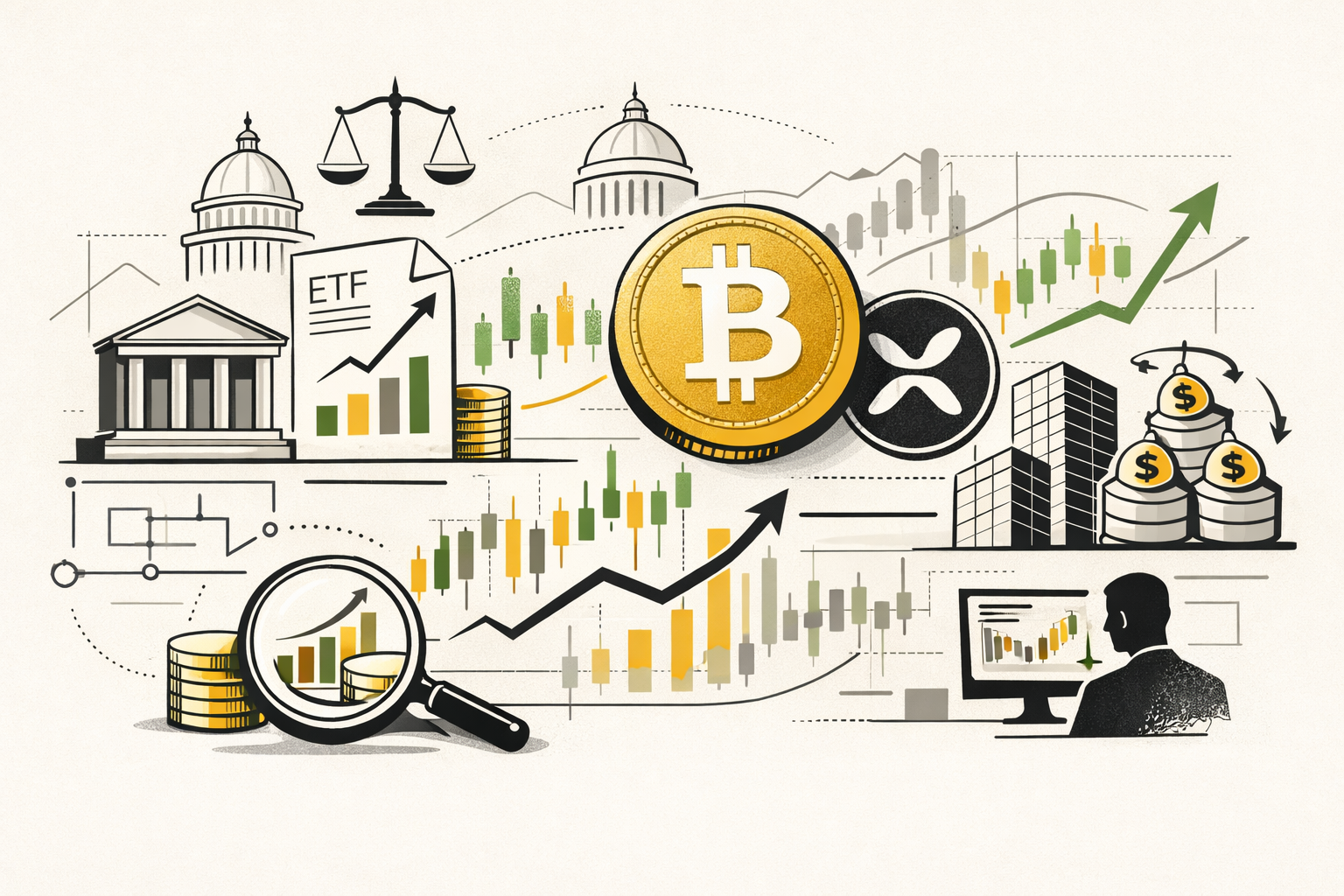 Market Dynamics: Bitcoin Surges Amidst ETF Interest and Regulatory Uncertainty